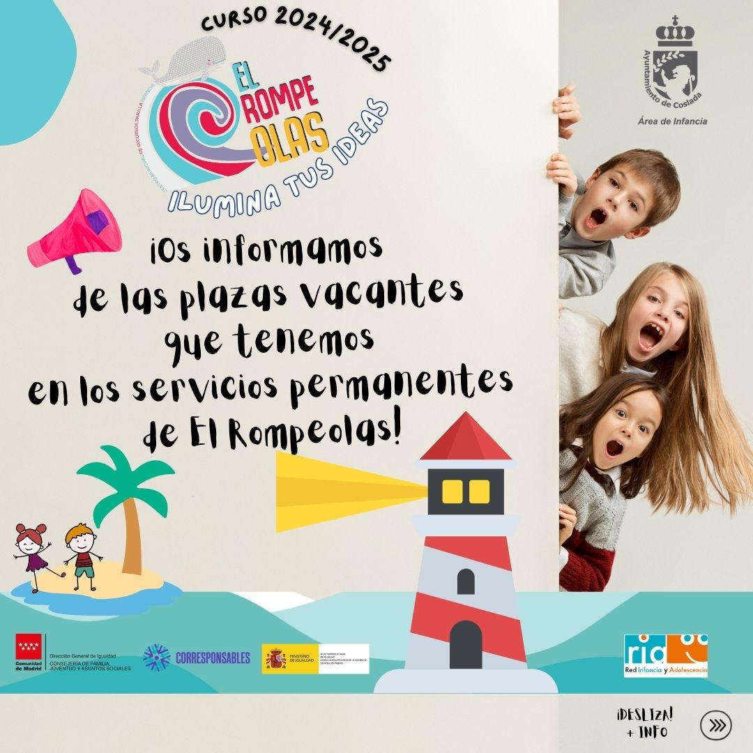 PLAZAS VACANTES SERVICIOS INFANCIA 2024-2025